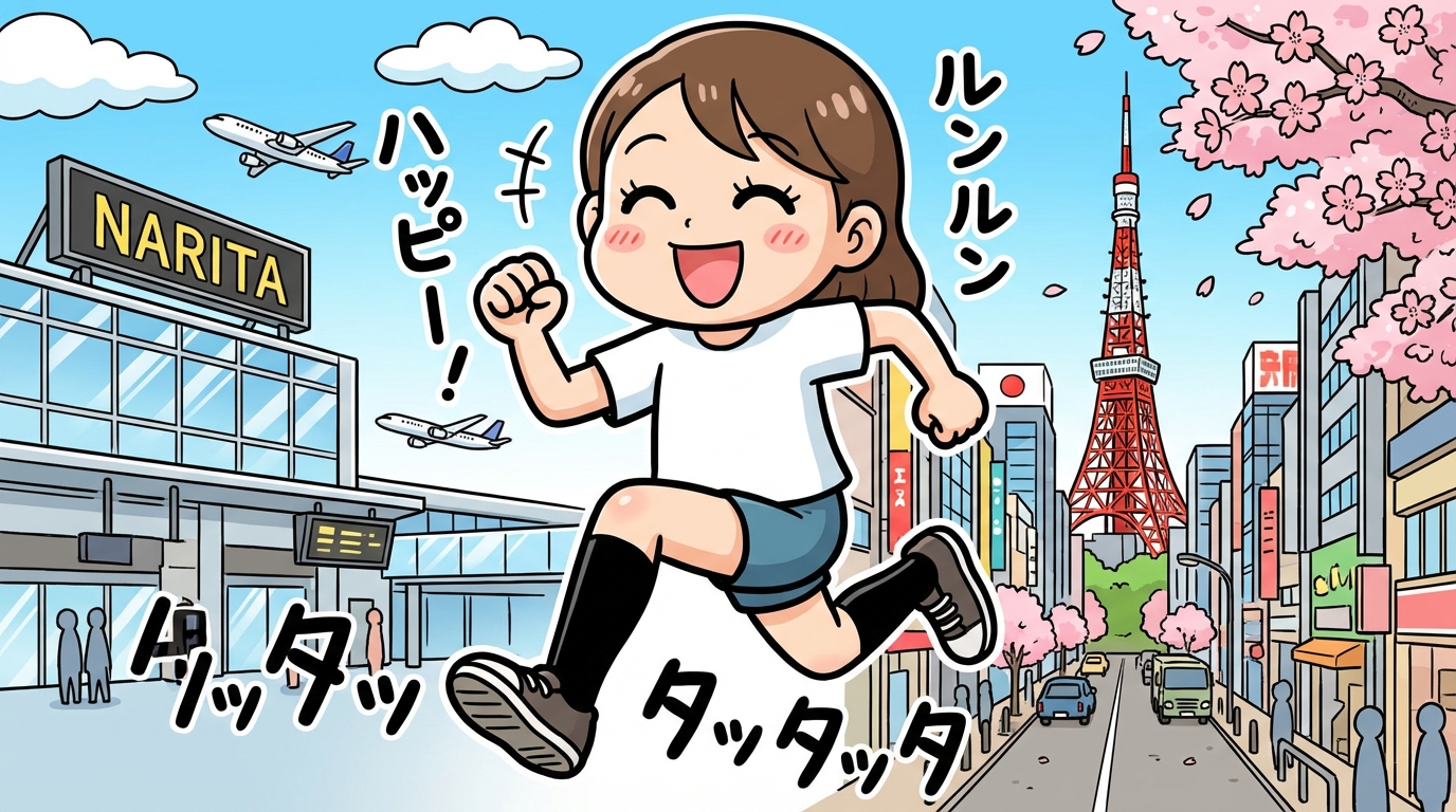 軽やかな足取りでライブへ！