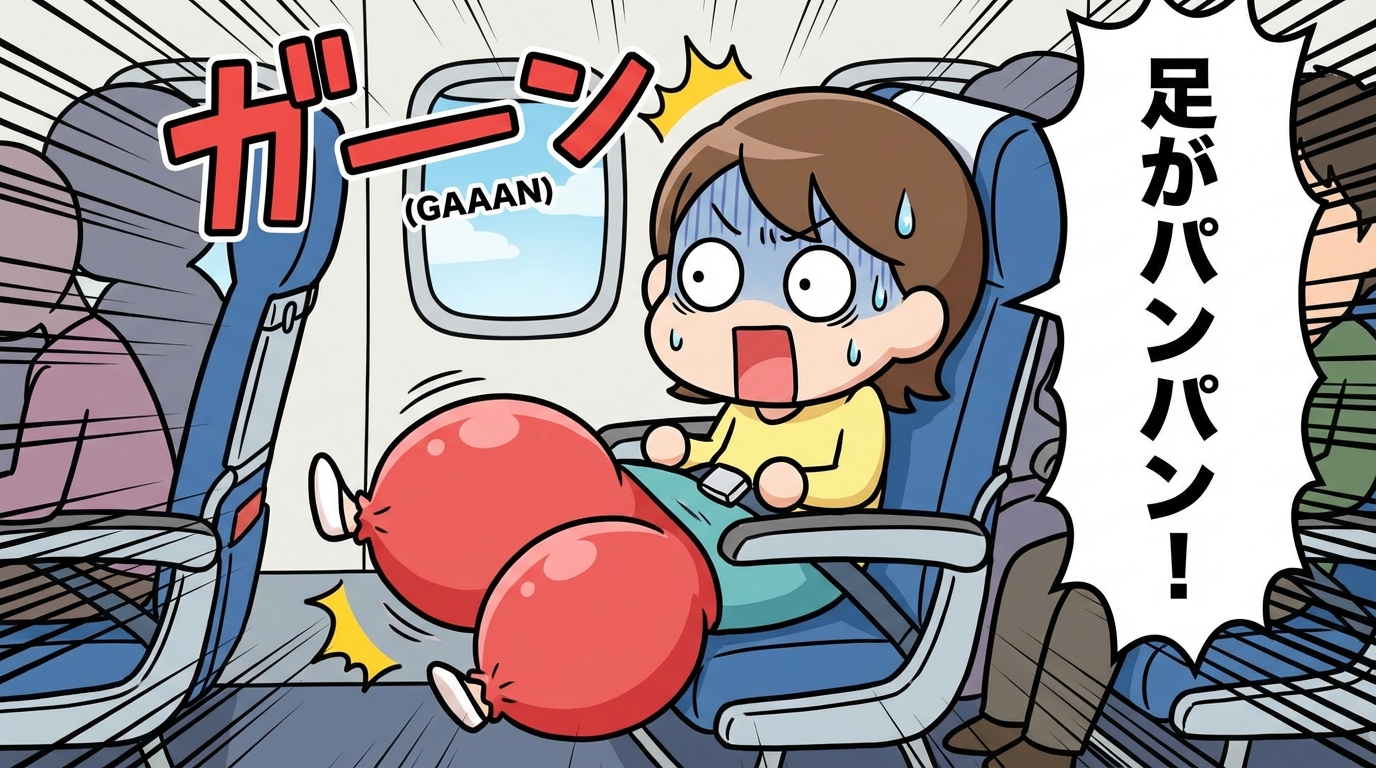 「機内での足のむくみ、もう我慢しない。遠征民の私が手放せない『神ソックス』と『吊り下げポーチ』の話。」