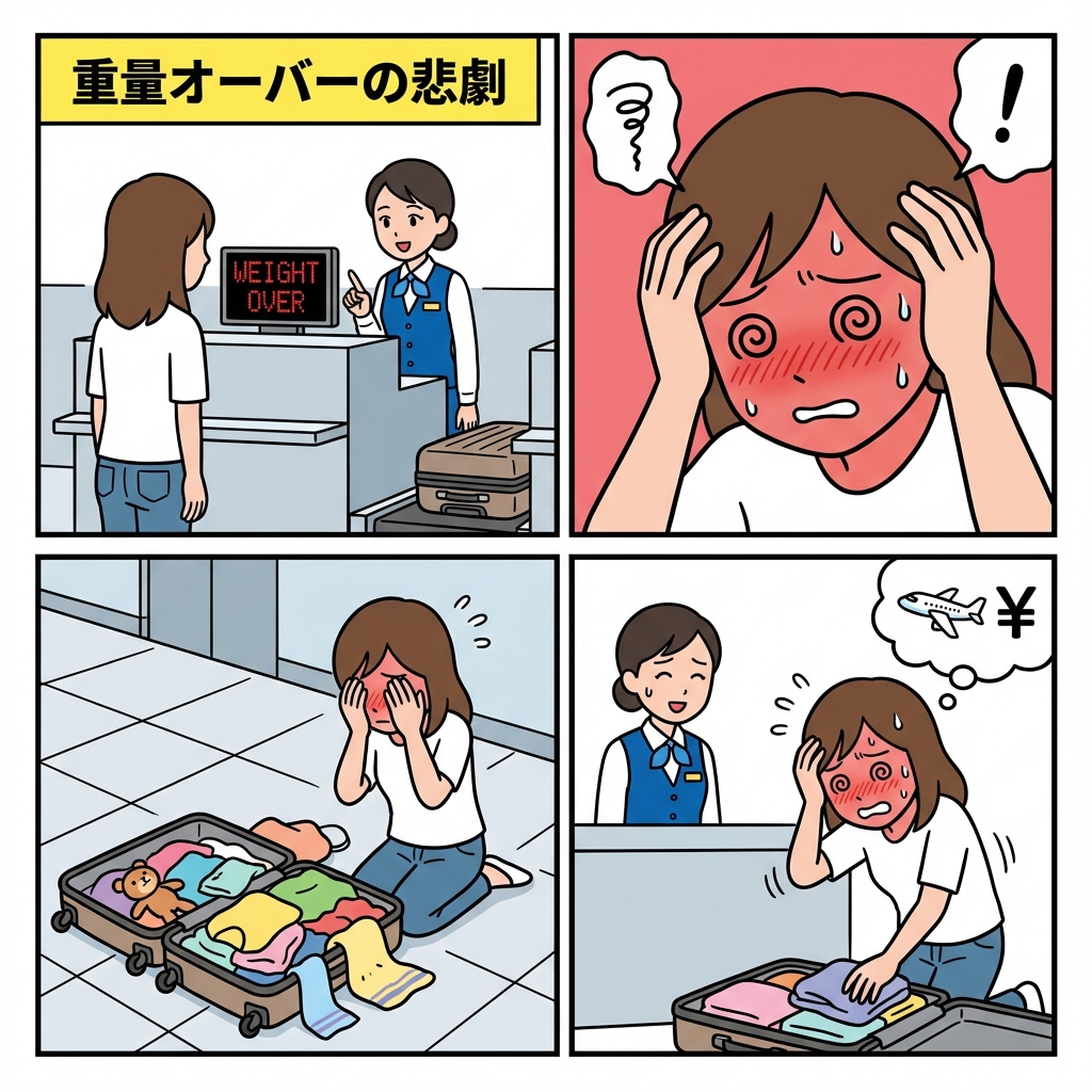 重量オーバーの悲劇